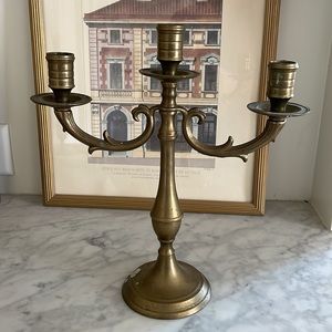 Vintage brass candelabra